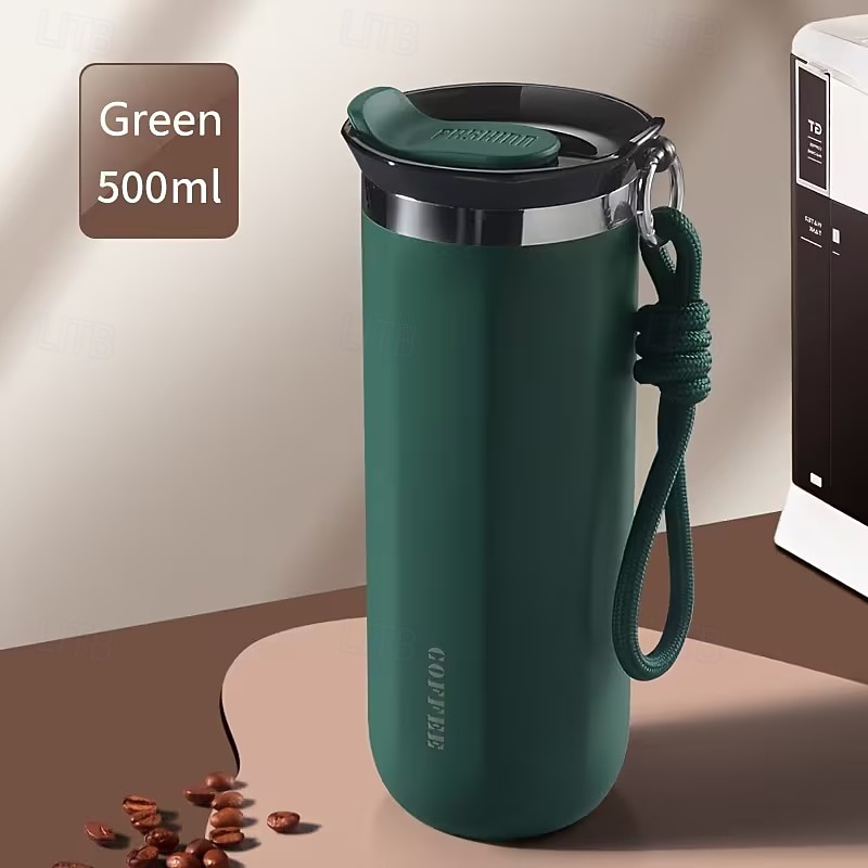 Mug isotherme en acier inoxydable de 350 ml et 500 ml – étanche, réutilisable et avec couvercle, convient aux boissons chaudes et froides, cadeau idéal pour hommes et femmes, cadeau parfait pour les de 2026 ? $16.99 –P18