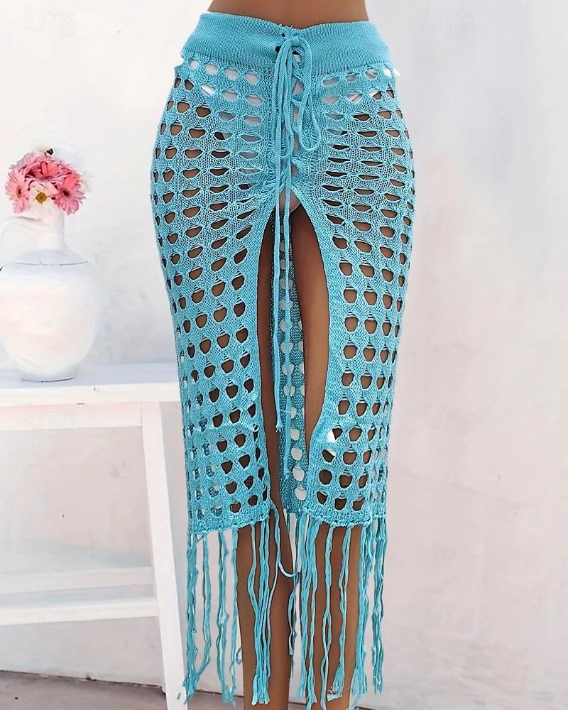 Mujer Bañadores Tapadera Vestido de Baño Falda Traje de baño Cortado Vacaciones Ropa de playa Color sólido Sin Mangas Trajes de baño 2026 - $25.99 –P19