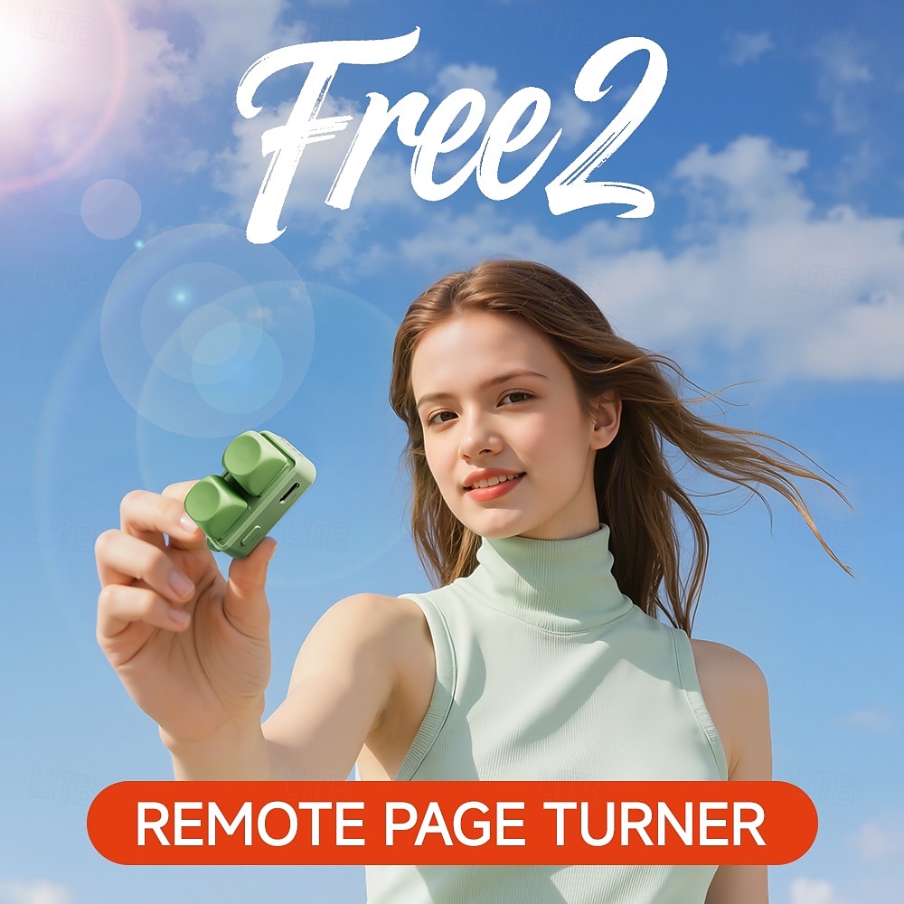uusi näppäimistö, kaksinäppäininen e-kirjan sivunkääntäjä, sopii tableteille ja matkapuhelimille, bluetooth-kaukosäädin, sopii lyhyille videoille Androidilla/iOS:lla 2026 - $32.99 –P1