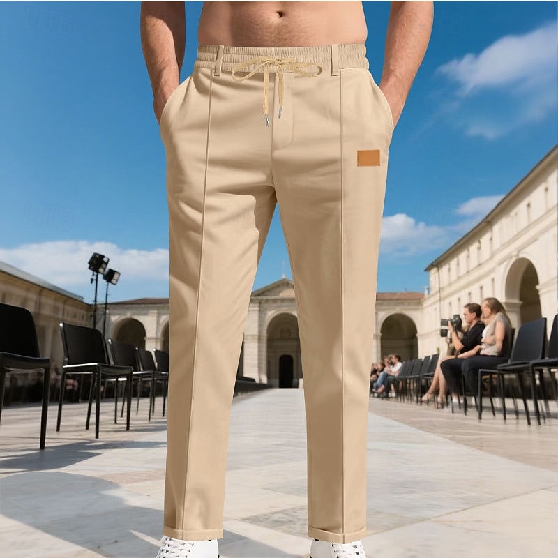 Herren Hose Freizeithose Baggy-Hosen Kordelzug Tasche Elastischer Bund Einfach Komfort Weich Lässig Täglich Outdoor Urlaub Mode Schwarz Armeegrün 2026 - $26.99 –P3