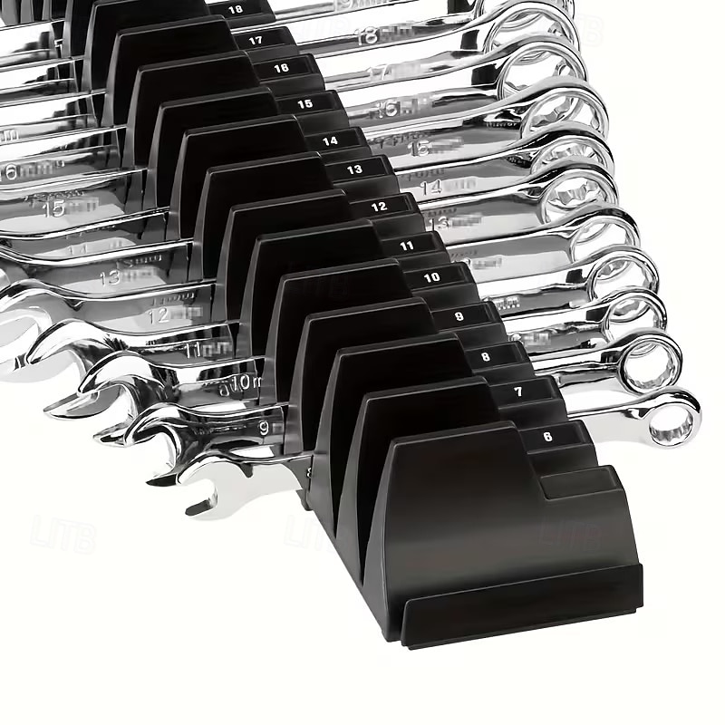 Набор магнитных шестигранных ключей — профессиональный модульный ящик для инструментов, прочный полипропиленовый материал, вертикальный органайзер для инструментов с 23 отделениями, черно-красный, 2026 - $16.99 –P8