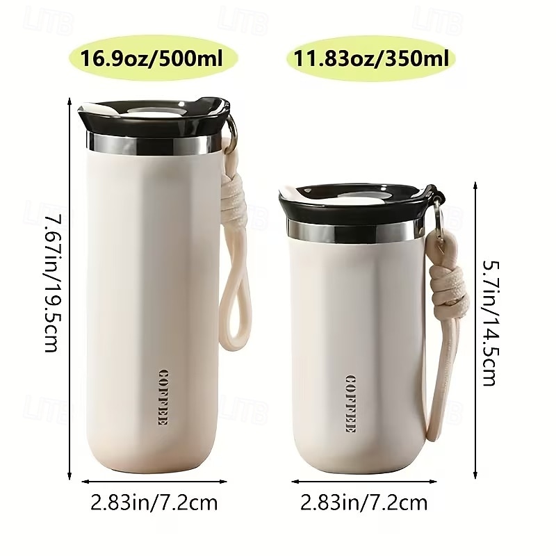 Mug isotherme en acier inoxydable de 350 ml et 500 ml – étanche, réutilisable et avec couvercle, convient aux boissons chaudes et froides, cadeau idéal pour hommes et femmes, cadeau parfait pour les de 2026 ? $16.99 –P12