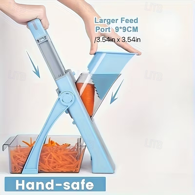 Adjustable-Thickness Manual Slicer Multi-Function Vegetable Slicer and Chopper Set - Manual Slicer Meat Grinder with Container Perfect for Kitchen Prep Work 2026 - $49.99 –P3