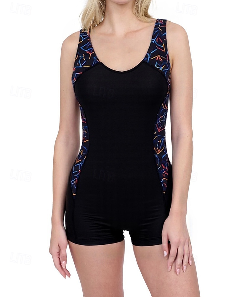 Mujer Camiseta Protección Solar Surf Traje de baño Trajes de baño Bloqueo de color Protección UV Elástico Sin Mangas Bañadores Surf Playa Vocación Verano 2026 - $18.99 –P5