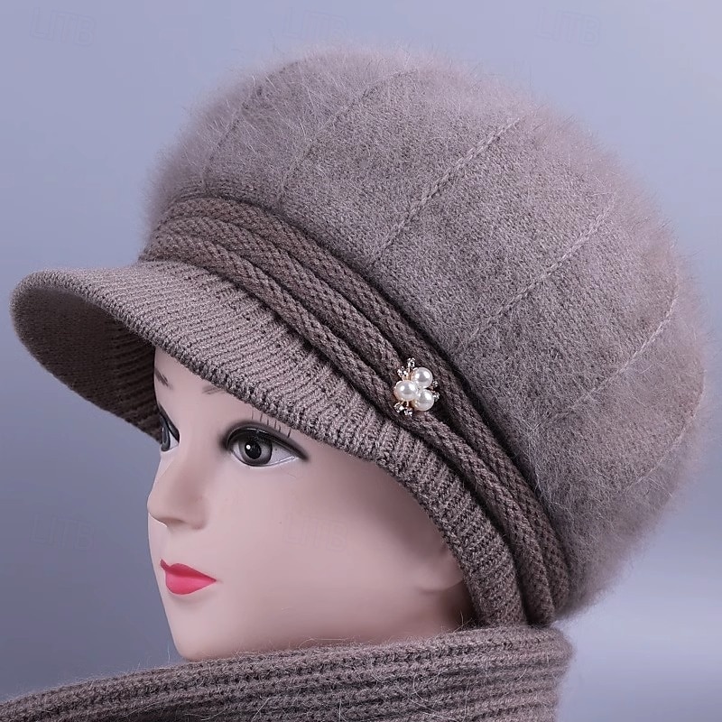Női Kalap Téli kalapok Szélbiztos Meleg Napi Szabadtéri Utca Kötött Tiszta szín 2026 - $26.99 –P1