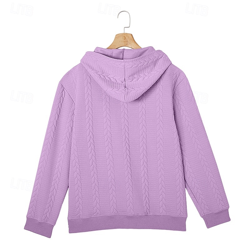 Męskie Żakard Bluza z Kapturem Bluza z kapturem Bluza z kapturem na zamek błyskawiczny Morelowy Czerwone wino Czarny Biały Jasnozielony Kaptur Równina Zapiąć na zamek błyskawiczny Teksturowany Sport 2026 - $28.99 –P11