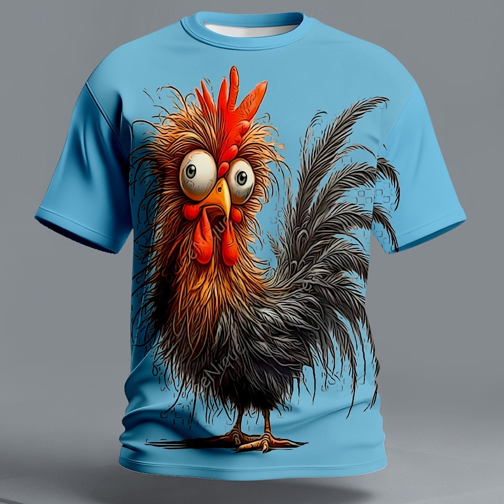 Per uomo Animale Pulcino Divertente Maglietta Manica Corta maglietta Stampa 3D Girocollo Camicia Esagerato Designer Feste Ferie Blu Nero Arancione Estate Primavera Abbigliamento S M L XL XXL XXXL del 2026 a $21.99 –P1