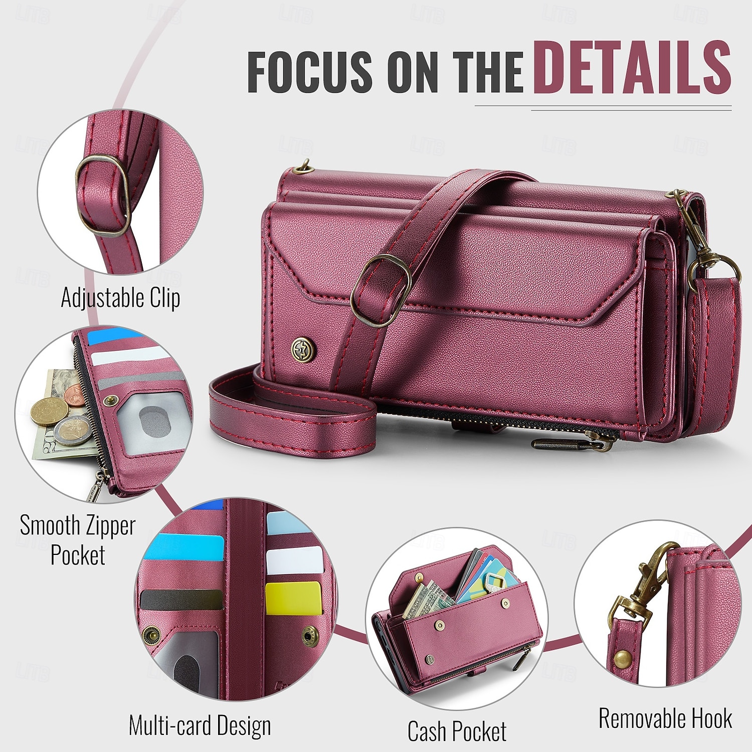 Phone Case For Samsung Galaxy Z Fold 7 Wallet Case with Lanyard with Wrist Strap Kickstand TPU PU Leather 2026 - $28.99 –P4
