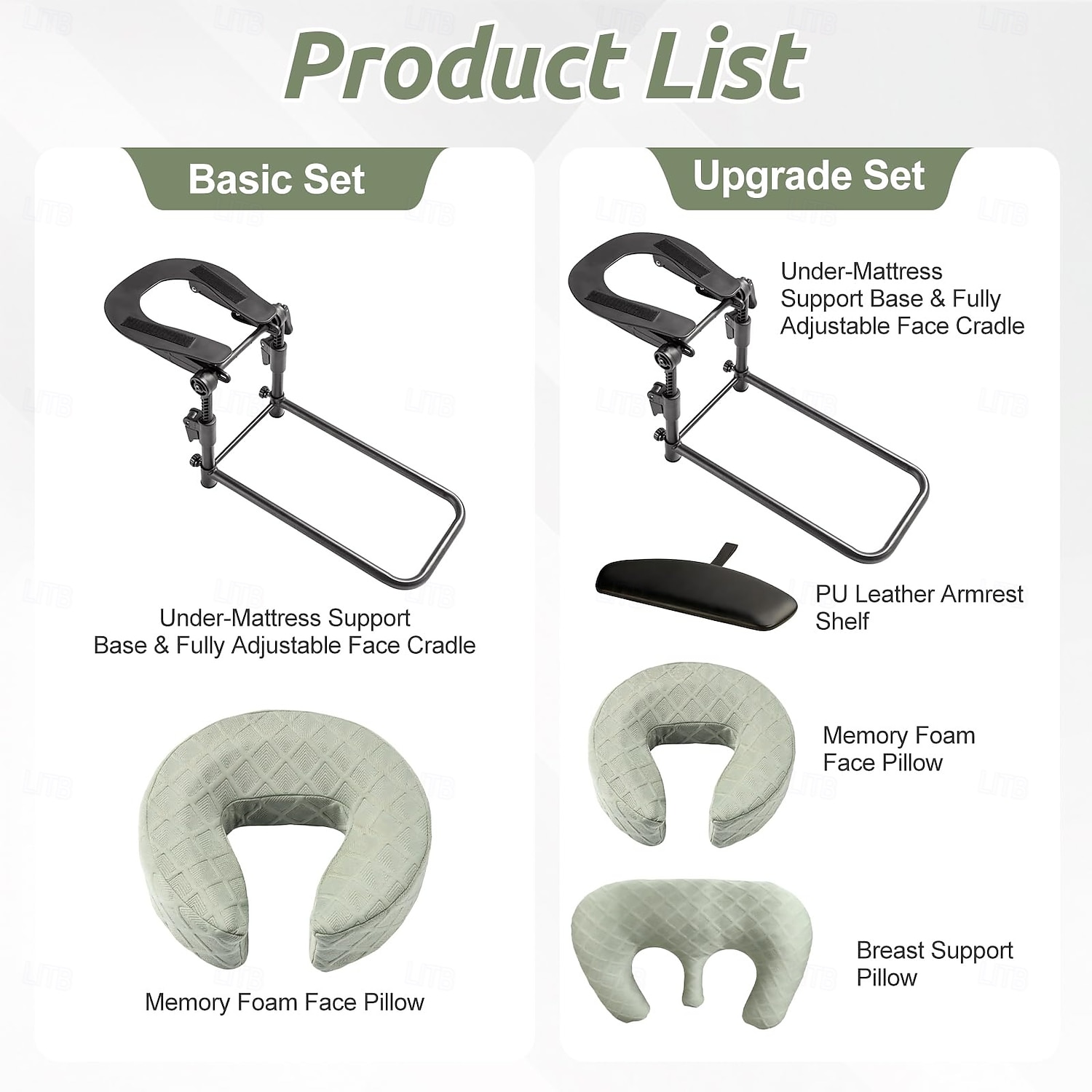 poggiatesta massaggiante per letti, culla regolabile per massaggio facciale per uso domestico, set da tavolo per massaggi portatile adatto a materassi da letto, regalo perfetto per lei o per lui del 2026 a $99.99 –P9