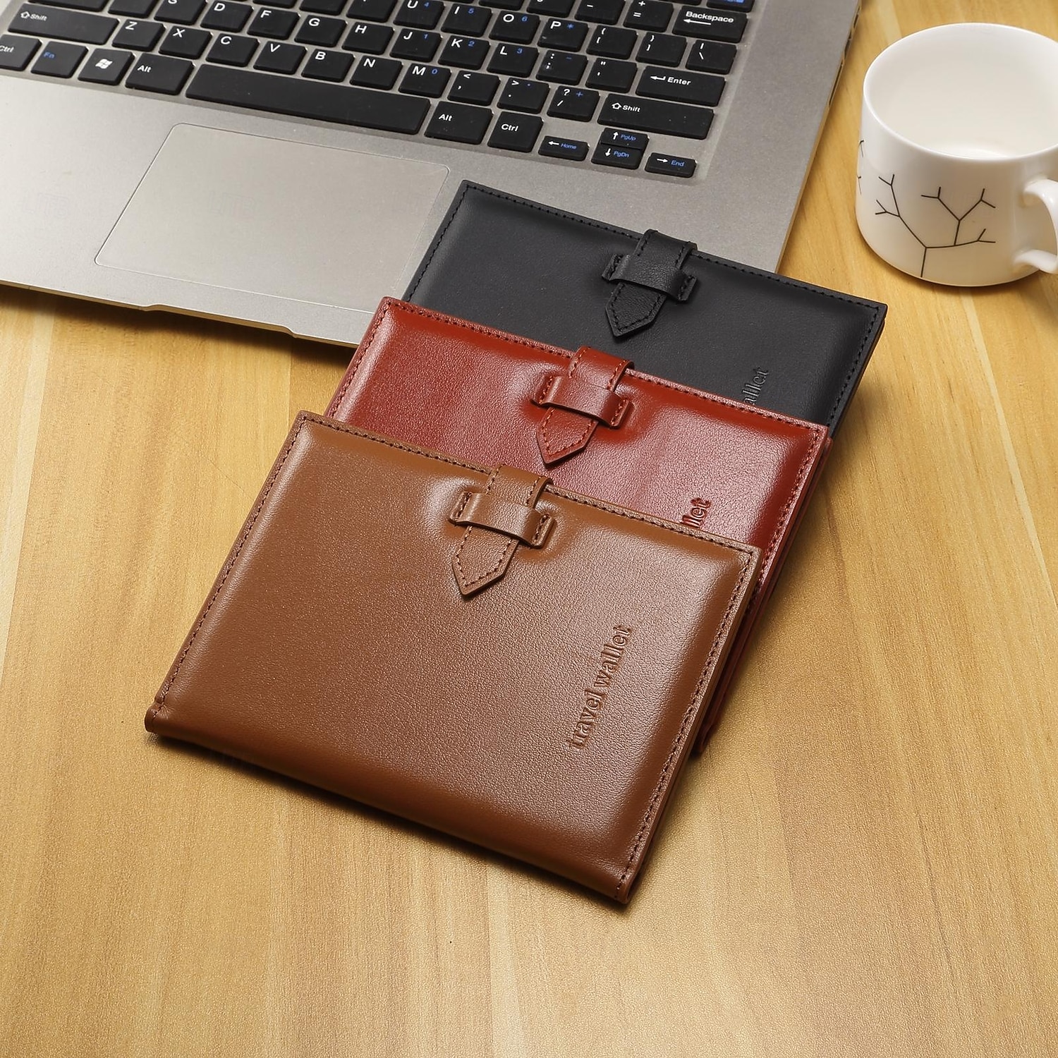 Genuine Leather Passport HolderFull Grain Leather Passport Holder Wallet Cover for Men and Women Travel 2026 - $27.99 –P1