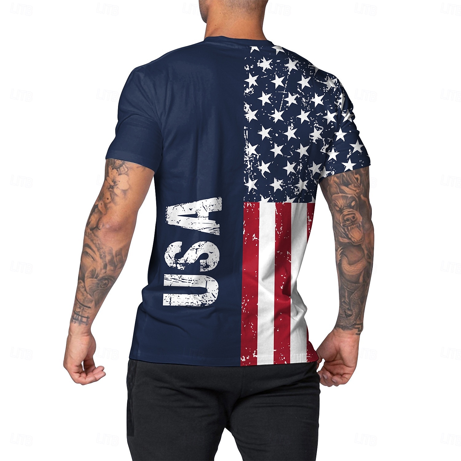 250e anniversaire des États-Unis Patriotique T-shirt Drapeau des États-Unis 250 ans 1776 Nouveauté Drôle Adulte Homme Semi-quincentenaire Jour de l'Indépendance / 4 Juillet 4 Juillet Occasionnel de 2026 ? $20.99 –P4