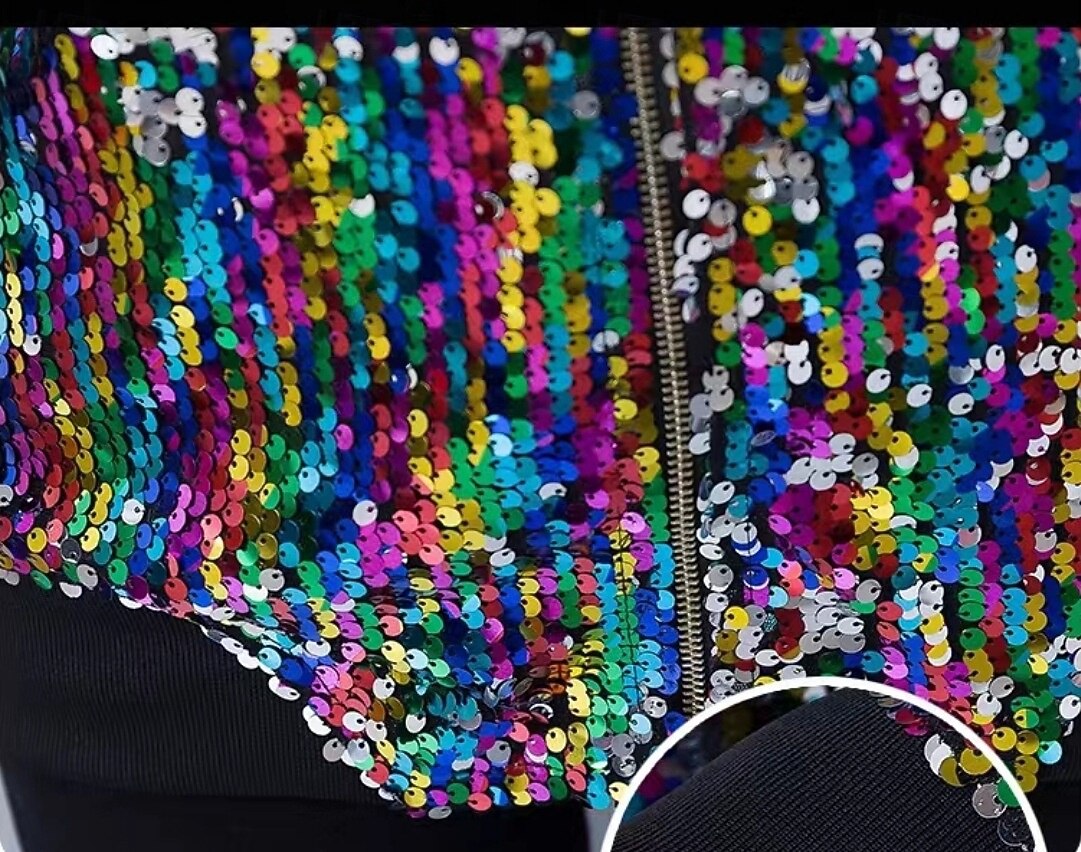 רטרו\וינטאג' שנות ה-80 חליפות ובלייזרים שרוולים ארוכים דיסקו פאייטים תחפושות בגדי ריקוד נשים האלווין (ליל כל הקדושים) קרנבל הצגה מצעד הגאווה חודש הגאווה מבוגרים מעיל 2026 - $44.99 –P4