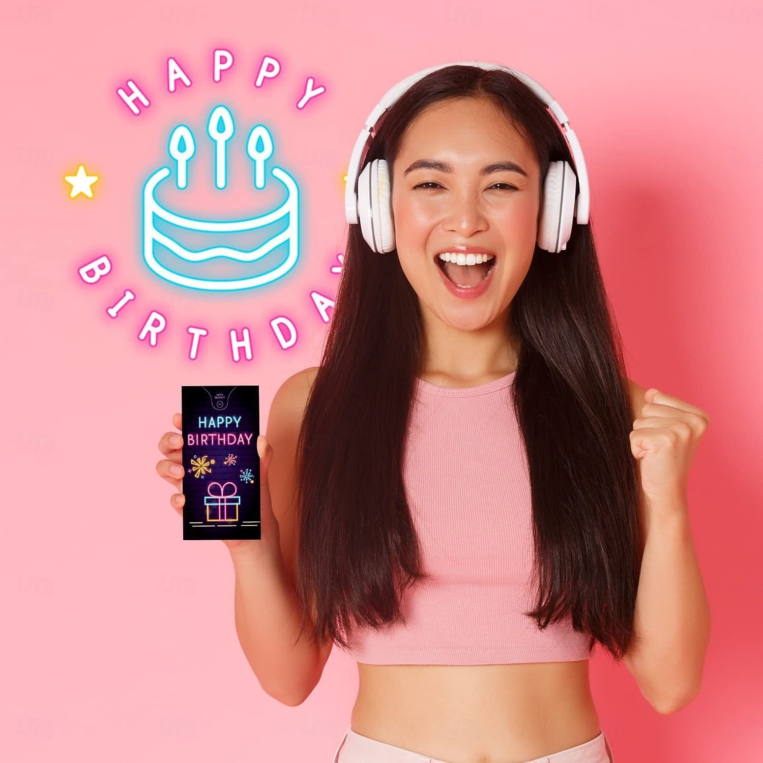 boldog születésnapot felugró meglepetés ajándékdoboz színes lufikkal &konfetti dizájn - élénk papír kézműveskedés fiataloknak, ünnepi ajándékötlet|játékos dizájn|színes lufik, születésnapi parti 2026 - $11.99 –P8