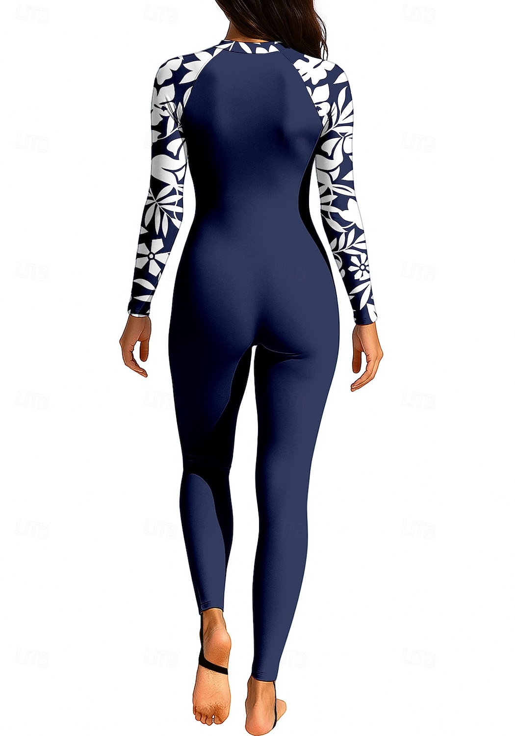 Women's Standard Rash Guard Full Body Swimwear Dive Skin Suit Floral Front Zip UPF50+ UV Protection Quick Dry Long Sleeve Swimwear Surfing Canoeing Diving Summer 2026 - $49.99 –P2
