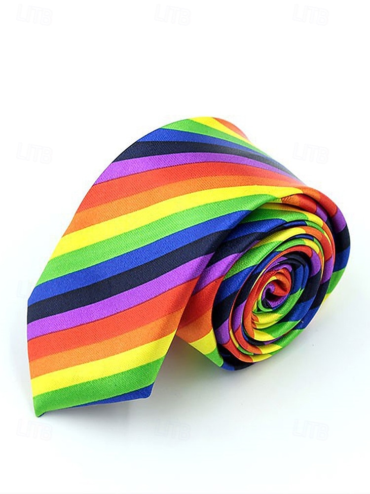 2026年 男性用ポリエステルタイ、複数のパターン、スタイリッシュなデザイン、カーニバルや仮面舞踏会用  コレクション – $14.99 –P5