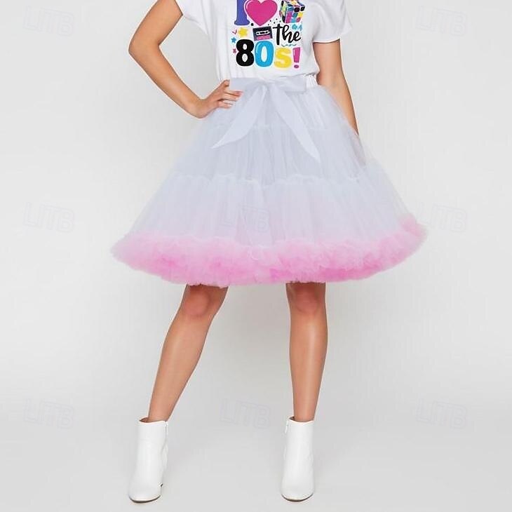 neon tutu dress Orange Neon Solid Tutu Dress
