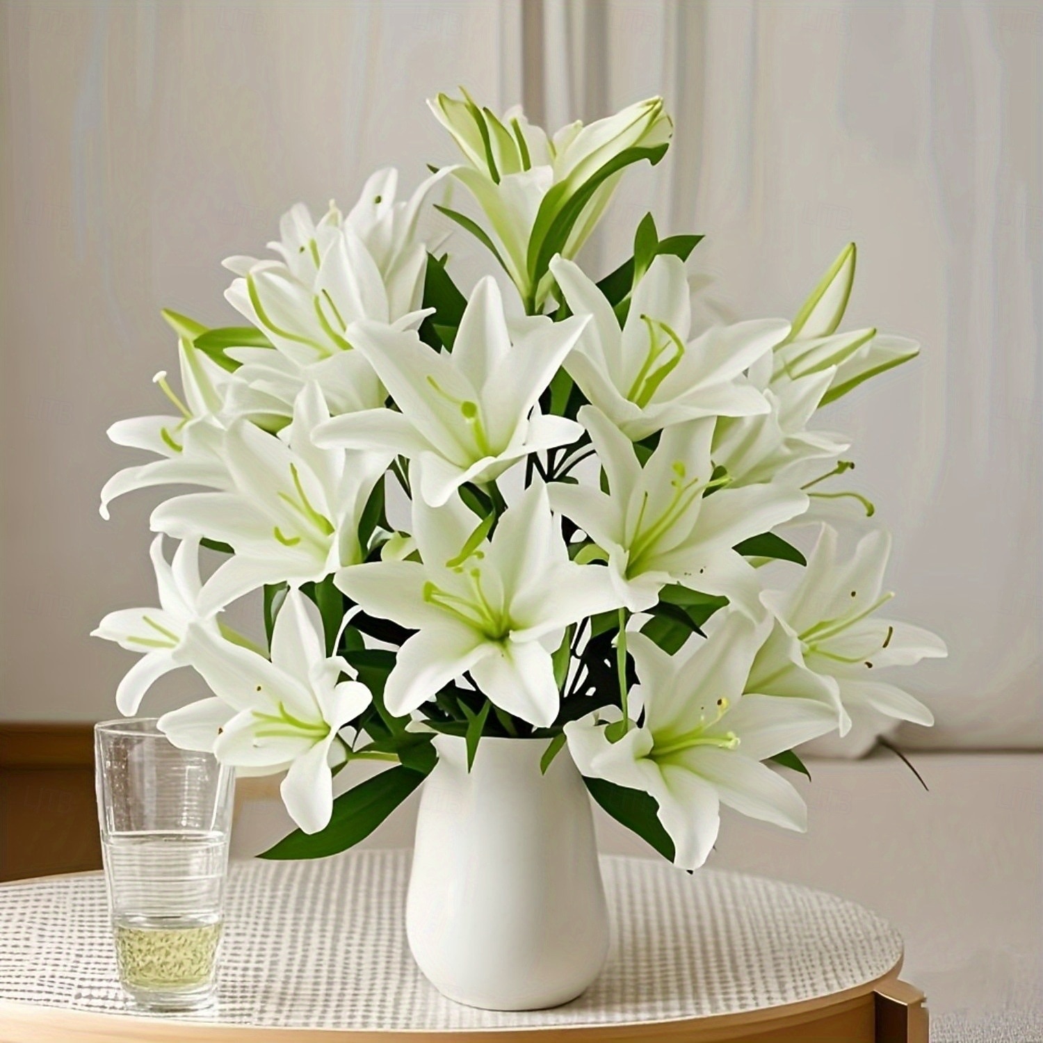 18 Head Artificial Lily Flowers - Elegant Faux Blooms, Perfect for Weddings, Parties, Christmas, Thanksgiving Decorations, Living Room, Bedroom, Dining Table Styling, and Instagram-Inspired Home Decor 2026 - $11.99 –P5