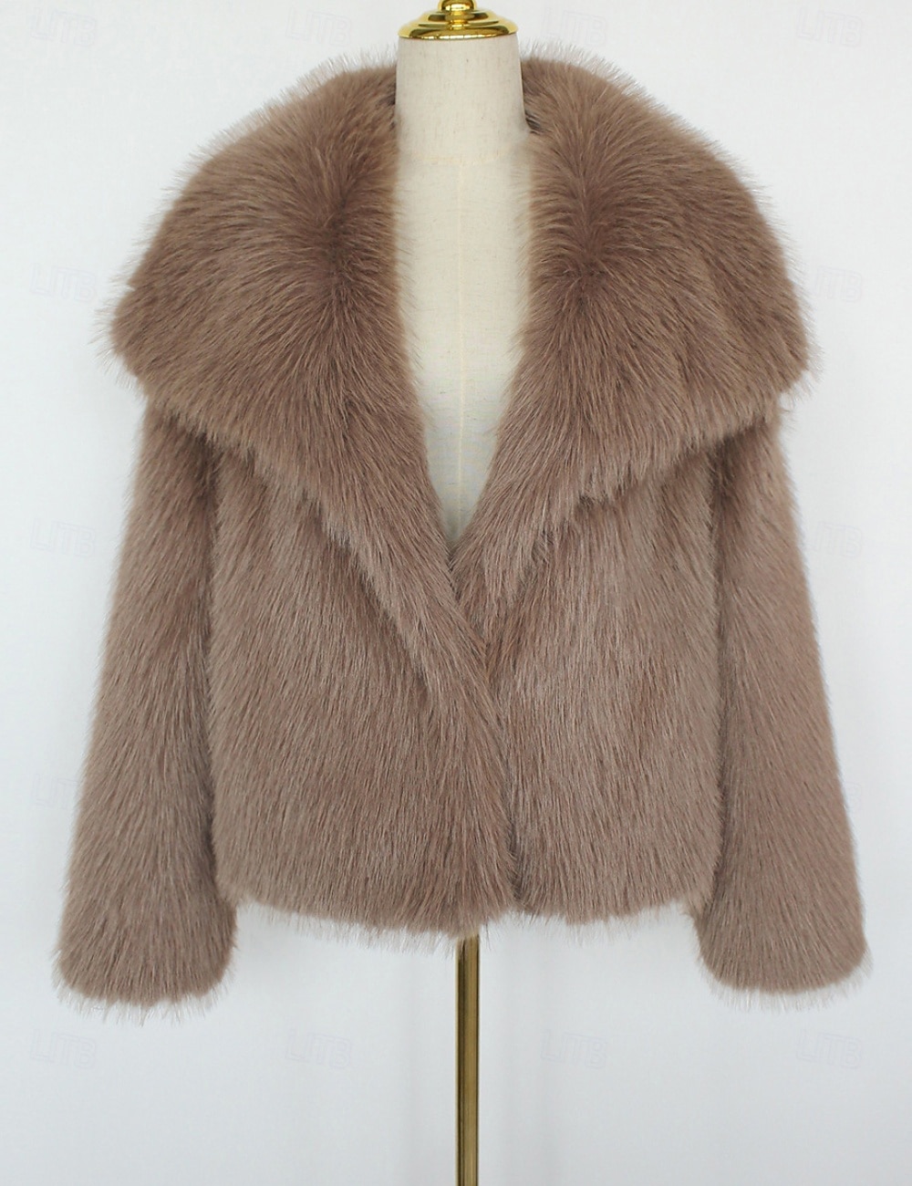 Kunstpelz-Umhänge Damenumhang Elegant Langarm Kunstpelz Hochzeit Schals Mit Unifarbe Für Party Herbst 2026 - $54.99 –P12