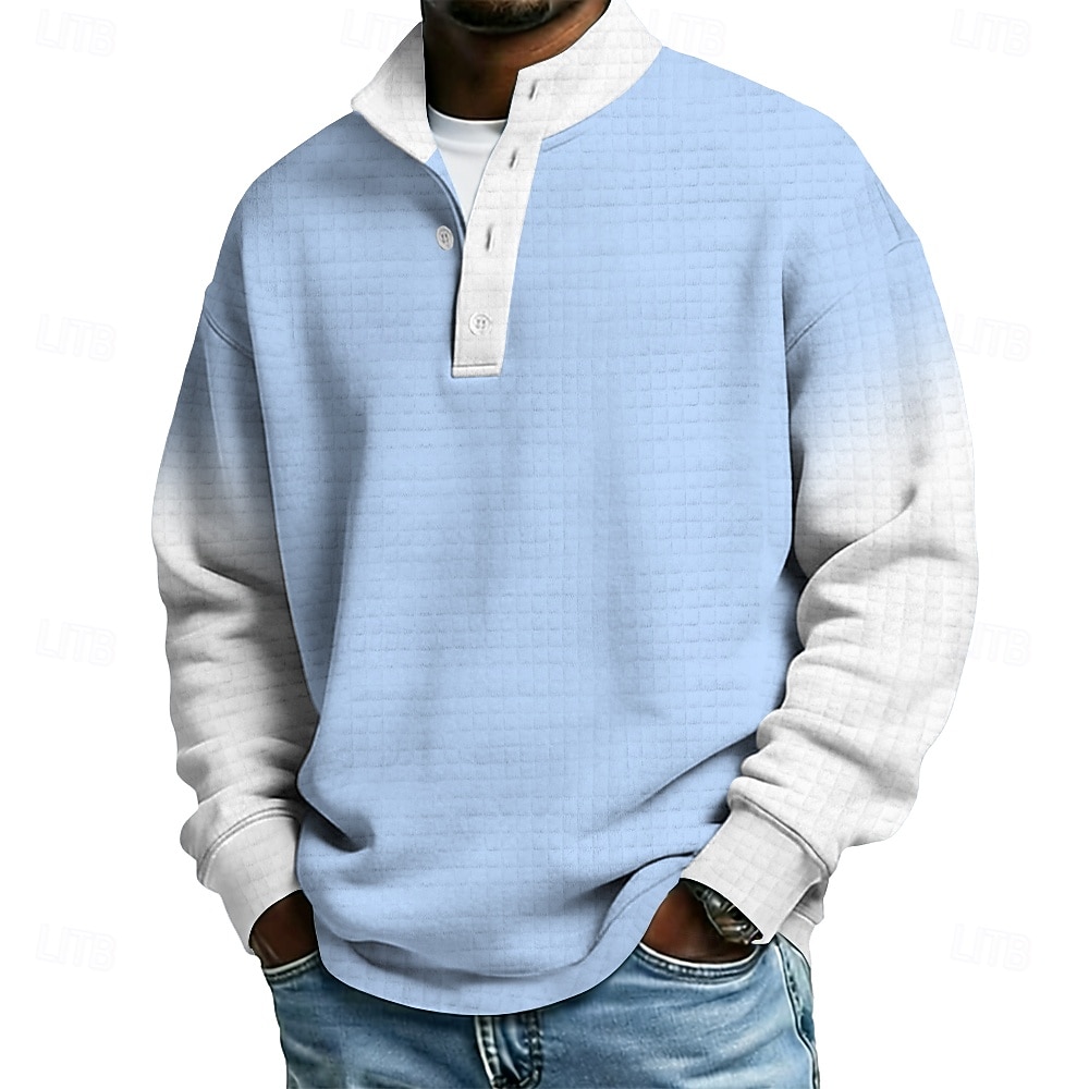 Ανδρικά Συνδυασμός Χρωμάτων Διαβάθμιση χρώματος Βάφλα Πουλόβερ Μοντέρνα Καθημερινά Καθημερινό Ζιβάγκο Σπίτι ΕΞΩΤΕΡΙΚΟΥ ΧΩΡΟΥ Streetwear Γραφείο Θαλασσί Πράσινο του τριφυλλιού Σκούρο μπλε Γκρίζο 2026 - $30.99 –P1
