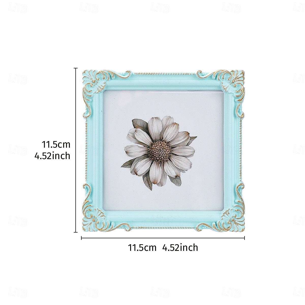 Cadre photo décoratif à motif tridimensionnel de style européen (1 pièce), idéal pour la décoration de photos dans une chambre ou un bureau, accessoire de photographie et décoration murale. de 2026 ? $15.99 –P2