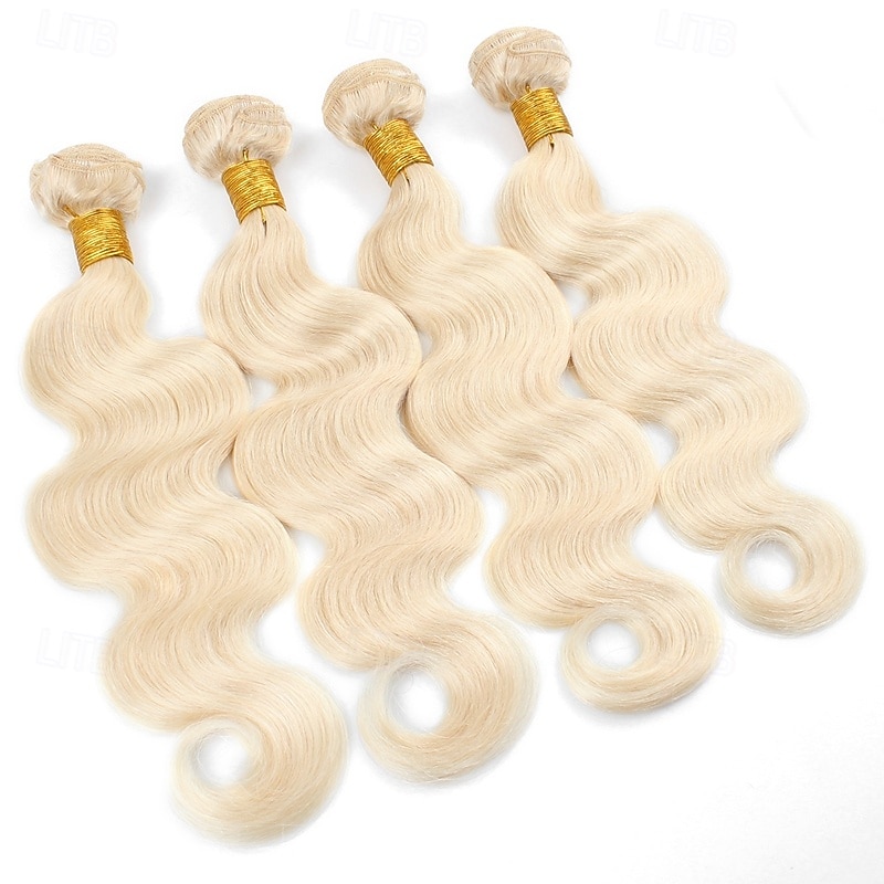 Cabelo humano loiro 613#, 2 pacotes de cabelo humano ondulado, 10-28 polegadas de 2026 por $150.99 –P2