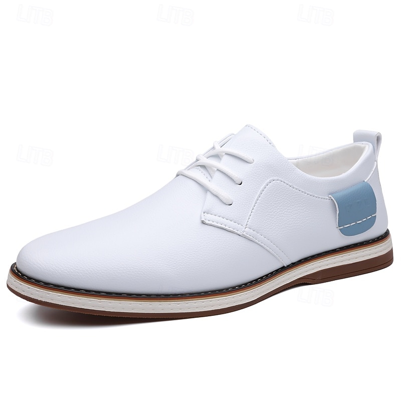 Ανδρικά casual μπλε παπούτσια oxford – άνετα παπούτσια με κορδόνια και μαλακό άνω μέρος, ιδανικά για καθημερινή χρήση, εργασία και casual εξόδους και γάμους. 2026 - $42.99 –P3
