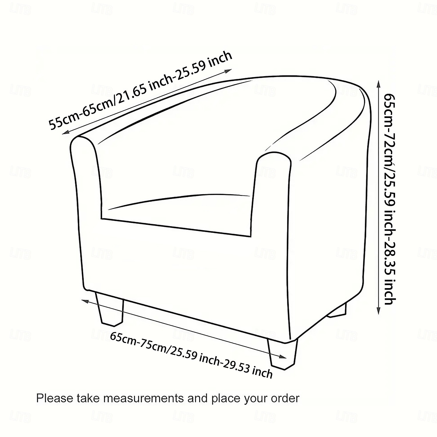 1 Pc Club Chair Cover Striped Plant and Geometric Printed Polyester Slipcover for Single Seat Chair Living Room Bedroom Home Office 2026 - $30.99 –P2