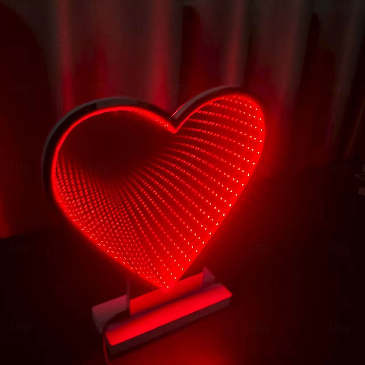 3D-s szerelmes tükör alagút éjszakai fény USB-s tápellátású 32cm/12.6inch ajándék szeretőnek barátnőnek feleség anyának beltéri hálószoba nappali étkező ágyvég hangulat dekorációs lámpa asztali dísz 2026 - $30.99 –P4