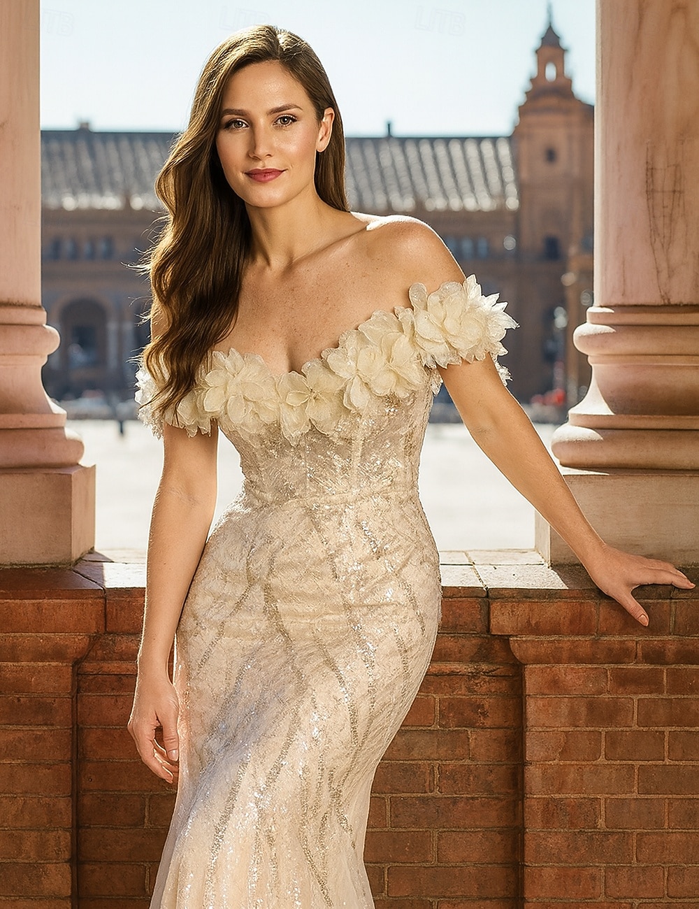 Mermaid Trumpet Floor Length Formal Dresses Evening Gown Quinceanera Dresses Elegant Party Sleeveless Off Shoulder Evening Party Wedding with Embroidered Flower 2026 - $114.99 –P1