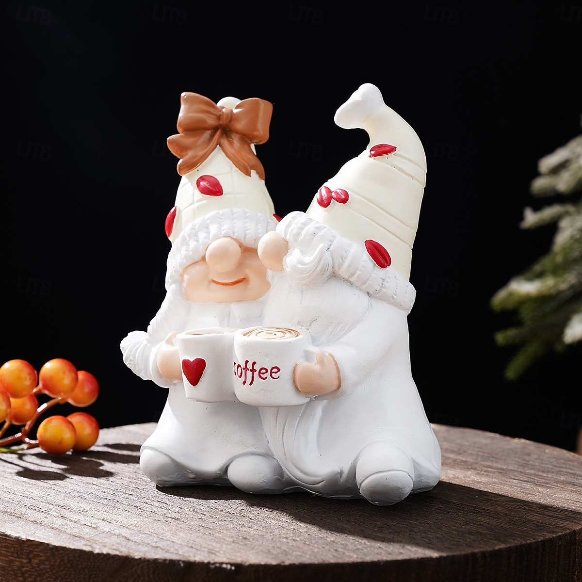 Valentine's Day Gnome Resin Figurine – Cute Cartoon Coffee Elf Statue, Hand-Painted Desk Decor, Pink Room Ornament for Shelf Display, Wedding Anniversary Party Decorations, Funny Gifts Home Decor 2026 - $19.99 –P3