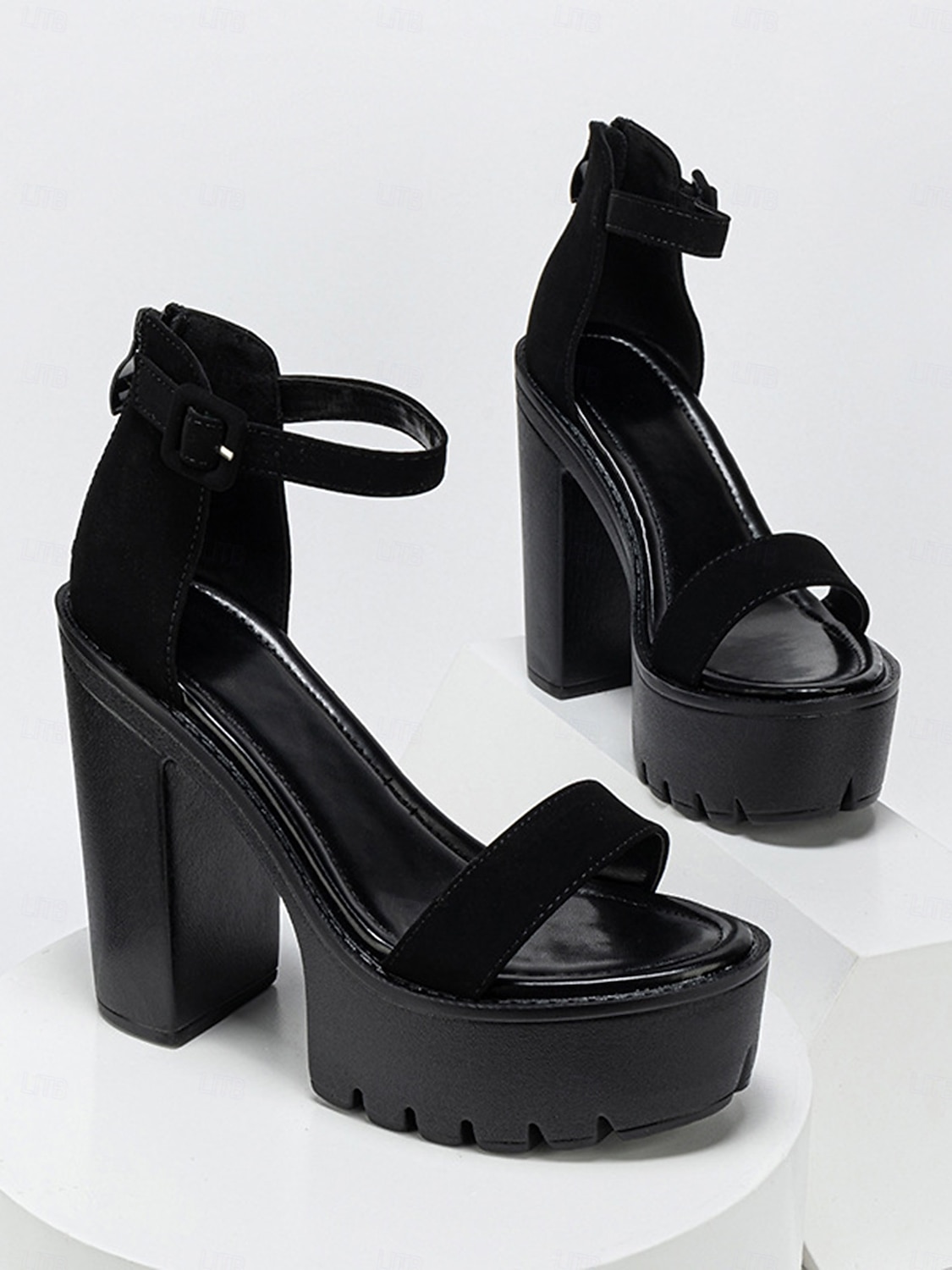 naisten vihreät platform-sandaalit lohkokorolla - rohkeat nilkkaremmit avoimet kärjet juhlakengät Pyhän Patrickin päivän juhlintaan, irlantilaisiin festivaaleihin &yöjuhlat 2026 - $42.99 –P9