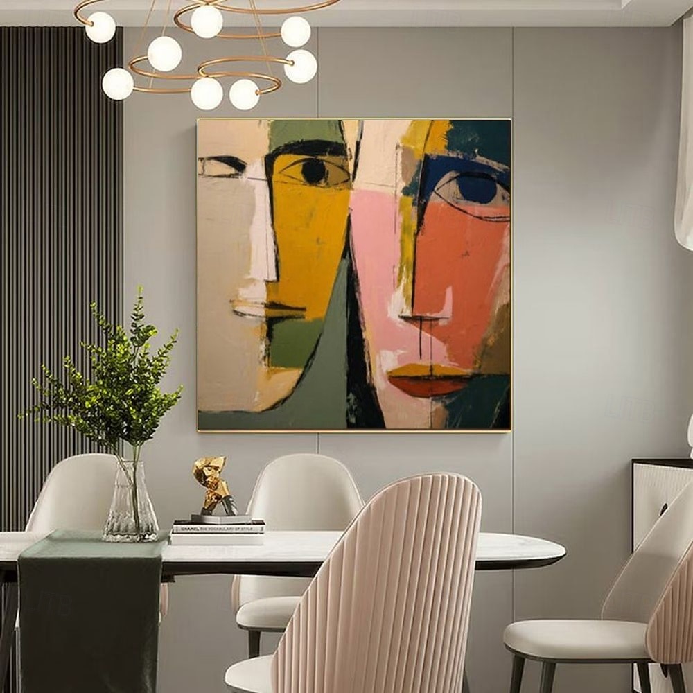 håndlaget oljemaleri lerret veggkunst dekorasjon moderne abstrakt figur for hjemmedekor strukket ramme hengende maleri/rullet rammeløs ustrukket maleri 2026 - $61.99 –P3