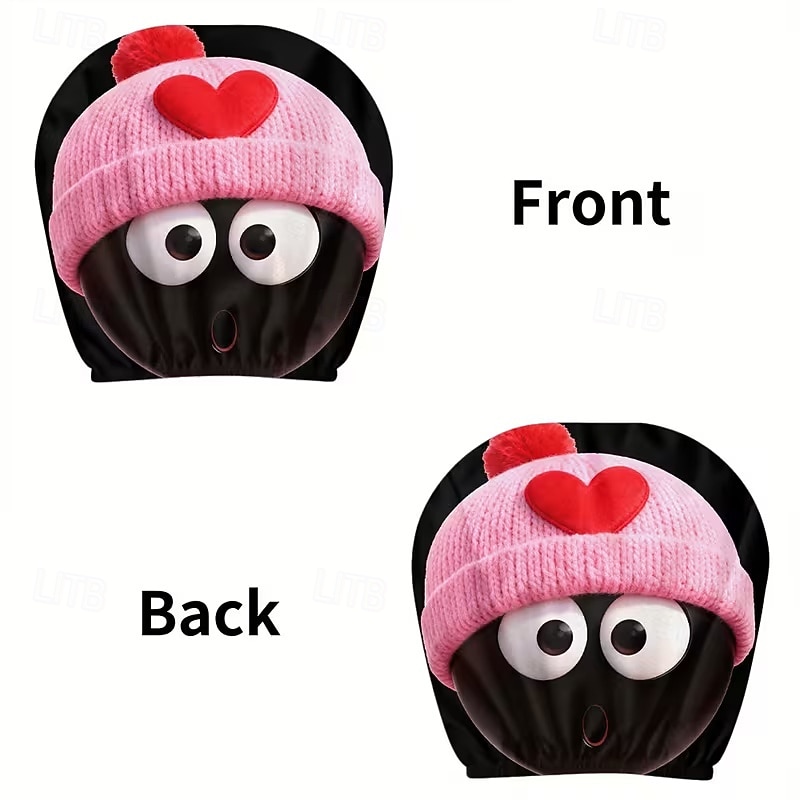 2pcs Cute Flower Love Heart Print Headrest Covers, Valentine's Day Heart-Eyed Girl Car Headrest Protector, Interior Decor, No Filling, Easy to Install and Wash, Suitable for Long-Distance Travel Naps 2026 - $14.99 –P20