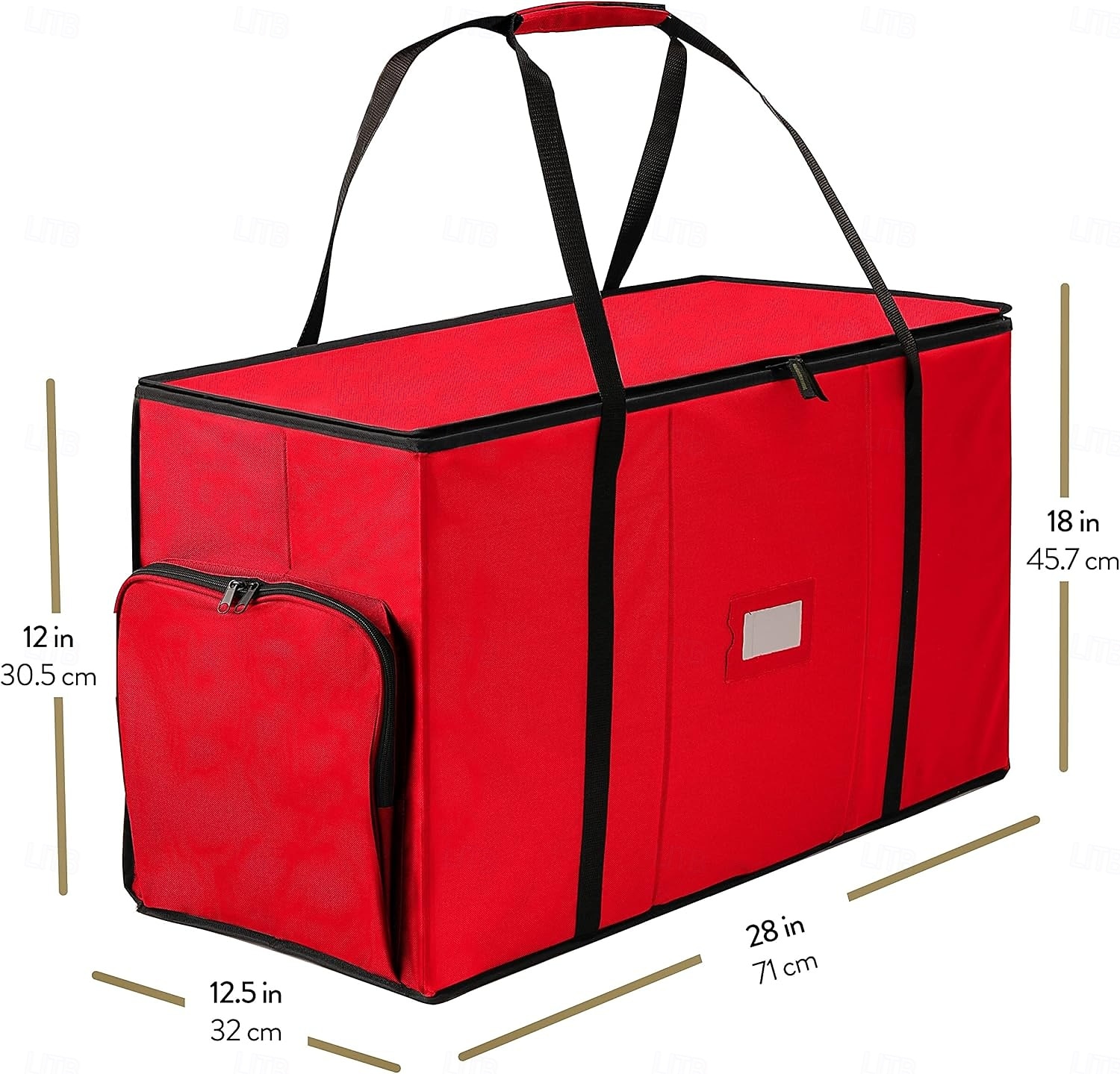 allt-i-ett förvaringslåda för julgranskulor &dekorationsbehållare - lättåtkomliga, avtagbara brickor, rymmer 73 ornament - justerbart utdrag för figurer och fickor för dekoration - svart 2026 - $80.99 –P6