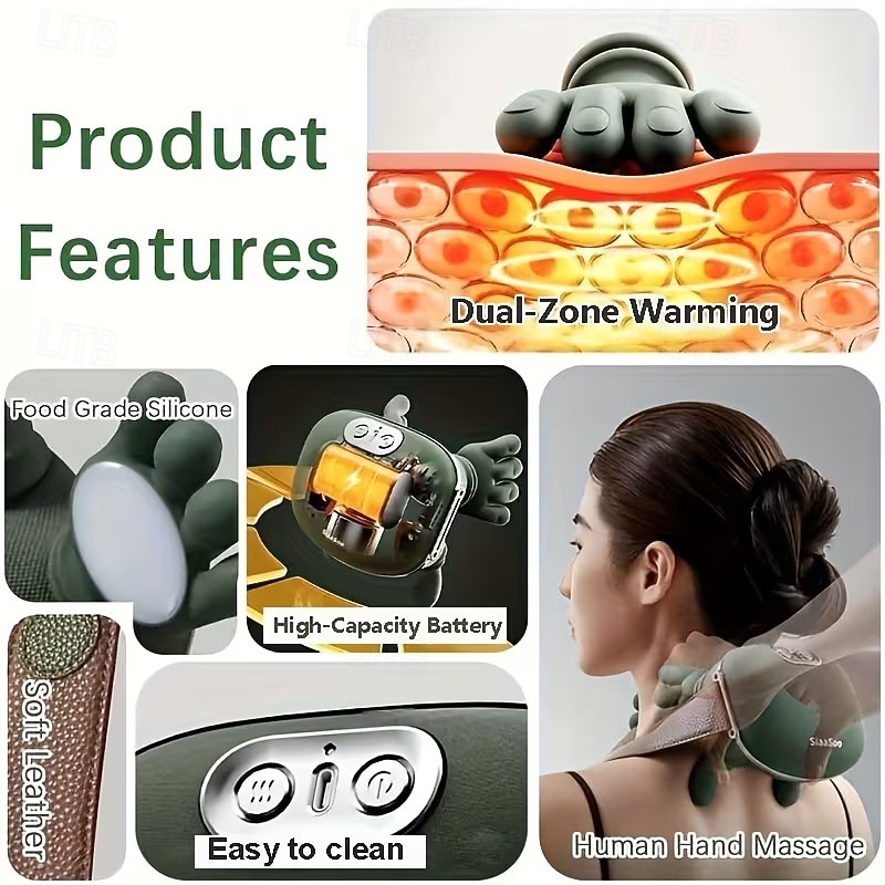 Massaggiatore per tessuti profondi ricaricabile tramite USB con 8 artigli, dispositivo portatile per le dita adatto a collo, schiena, spalle e gambe, regalo perfetto sia per uomini che per donne, del 2026 a $53.99 –P11