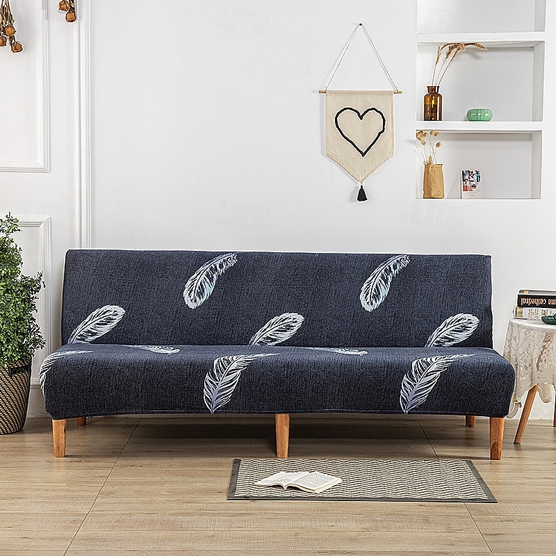 Housse de canapé-lit extensible en tissu imprimé, disponible en 3 tailles différentes, housse de canapé sans accoudoirs, housse de banc élastique, protection décorative pour le Nouvel An, décoration de 2026 ? $30.99 –P18