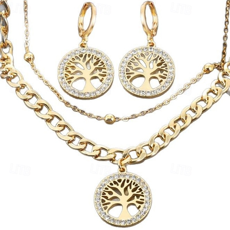 Collana For Per donna Streetwear Quotidiano Lega Albero della vita del 2026 a $11.49 –P3