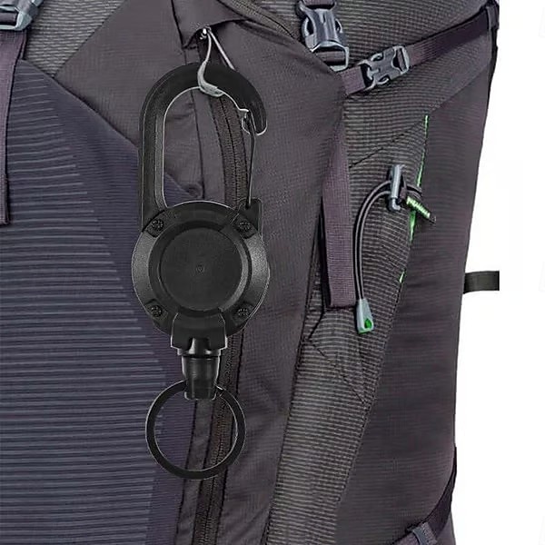 3 stk. utendørs automatisk uttrekkbar ståltau taktisk nøkkelring, slitesterk og lett nøkkelholder for utendørsaktiviteter, camping, fotturer og hverdagsbruk, praktisk og bærbar 2026 - $16.99 –P4