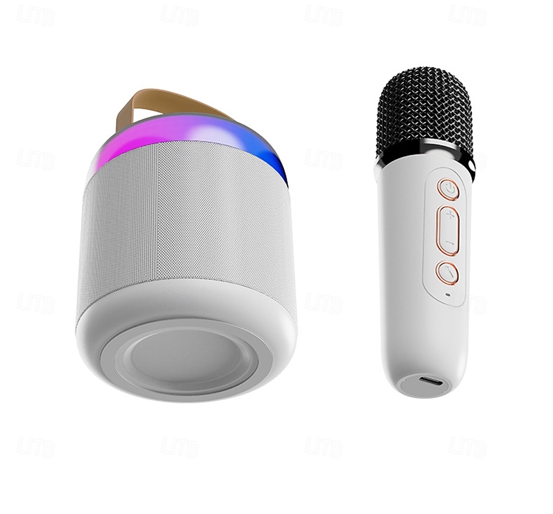 Karaoke Machine with Two Microphones An Ambient Light A 1200mAh Lithium Battery 1-10W Output Power and A Battery Life of Approximately 8-10 Hours A Portable Speaker Valentine's Day Gift 2026 - $35.99 –P17