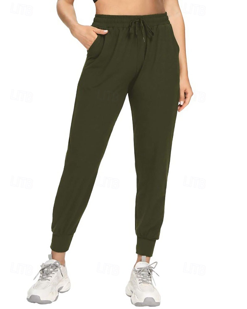 בגדי ריקוד נשים מכנסי טרנינג מכנסיים מחודדים צ'ינו אופנתי סגנון רחוב יום יומי באורך מלא מותן בינונית אחיד שרוך כיס קומפורט נוח מיקרו-אלסטי יומי בָּחוּץ חופשה אפור כהה שחור לבן יין אביב סתיו חורף רגיל 2026 - $22.99 –P6