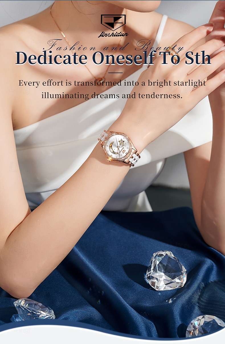 Automatic Mechanical Watch For Ladies Skeleton Luminous Waterproof Stainless Steel Luxury Elegant Mother's Day Gift for Women's Watches 2026 - $119.99 –P1