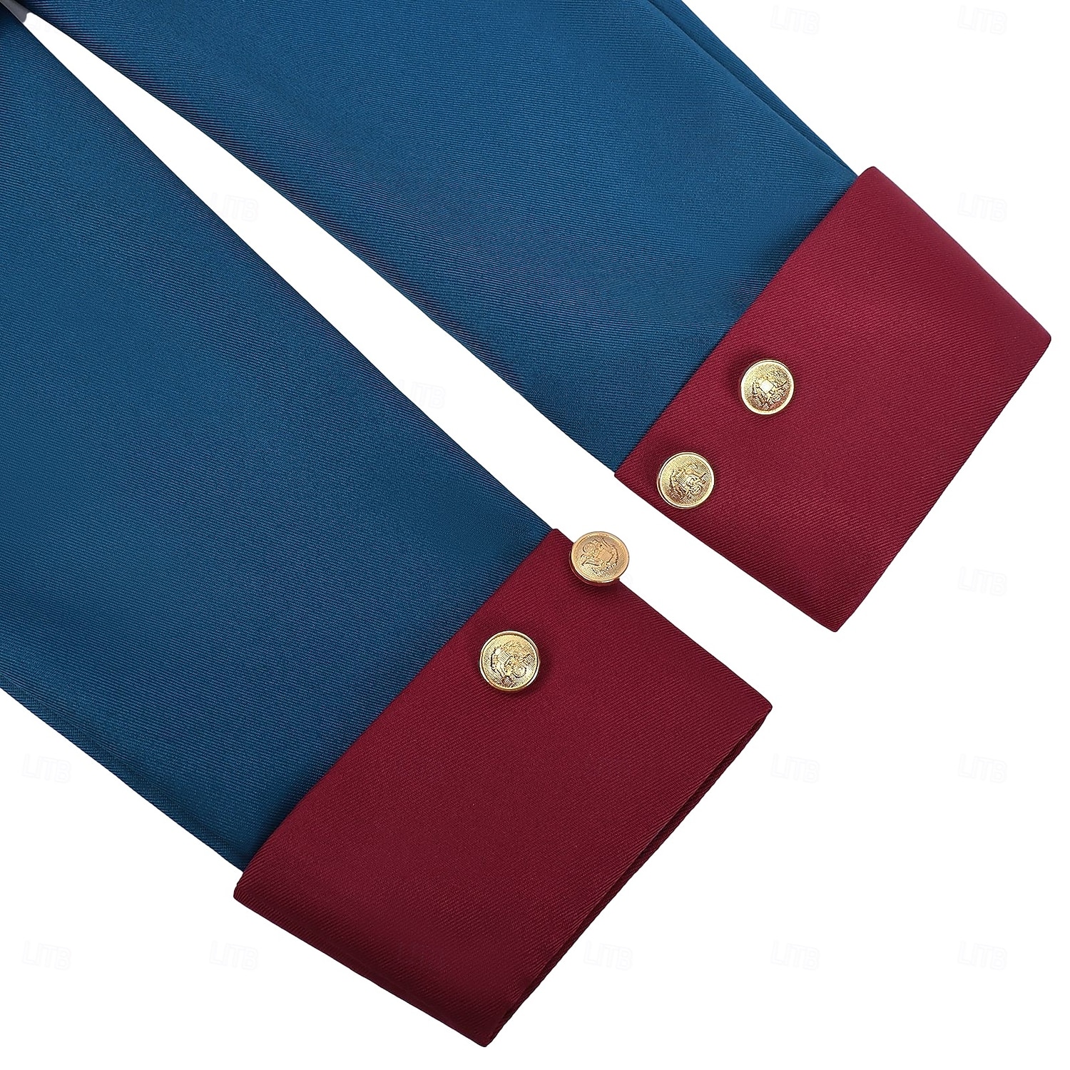 Set 250-jähriges Jubiläum USA Retro Vintage Mittelalterlich Outfits langarm George Washington Kolonial Revolutionskrieg Kostüm Herren Karnevalskostüm Karneval Unabhängigkeitstag 4. Juli Erwachsene 2026 - $82.99 –P11