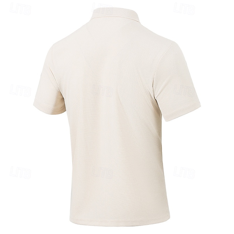 Herren Hemd Waffelhemd Freizeithemd Knopfhemd Schwarz Weiß Burgunderrot Dunkelgrün Kaki Kurzarm Einfach Hemdkragen Lässig Täglich Fronttasche Bekleidung Elegant Mode Lässig 2026 - $22.99 –P8