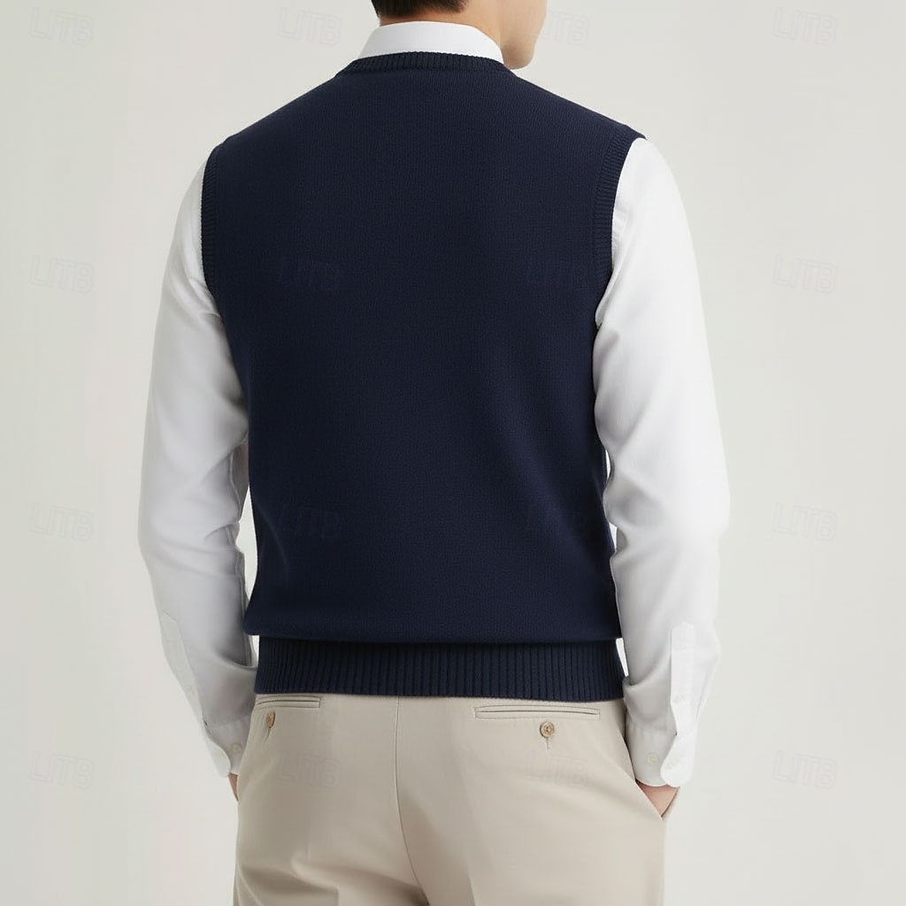 maglione girocollo da uomo in pura lana e cashmere di alta qualità, classico, morbido, caldo e traspirante del 2026 a $94.99 –P4