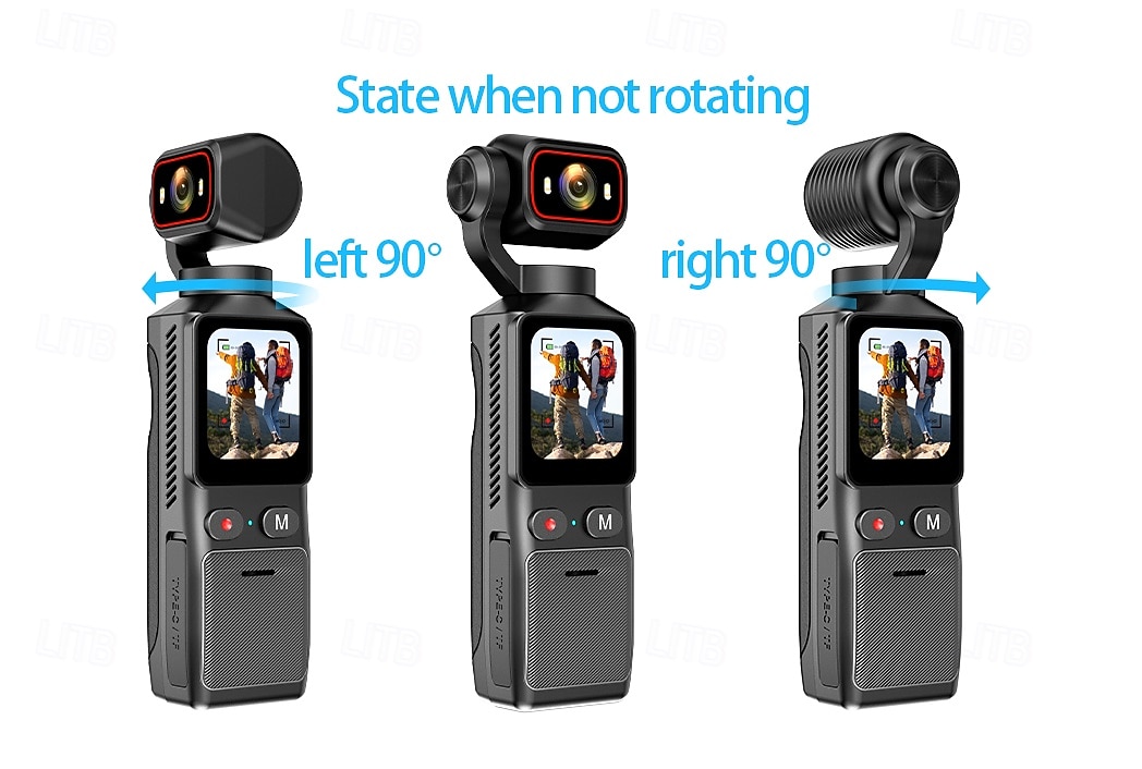 4K HD actiecamera met 180° draaibare lens, beeldstabilisatie, 1,9 inch scherm, 2000 mAh batterij, lichtgewicht, ideaal voor vloggen. &reis- en vlogapparatuur: strak design, duurzame constructie, 2026 - $133.99 –P12