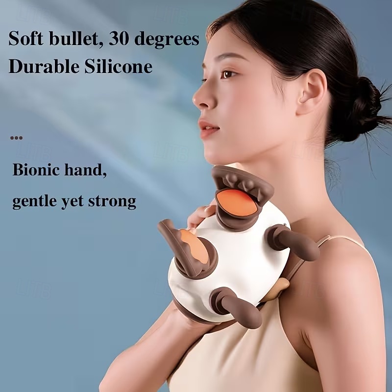 Massaggiatore per tessuti profondi ricaricabile tramite USB con 8 artigli, dispositivo portatile per le dita adatto a collo, schiena, spalle e gambe, regalo perfetto sia per uomini che per donne, del 2026 a $53.99 –P5