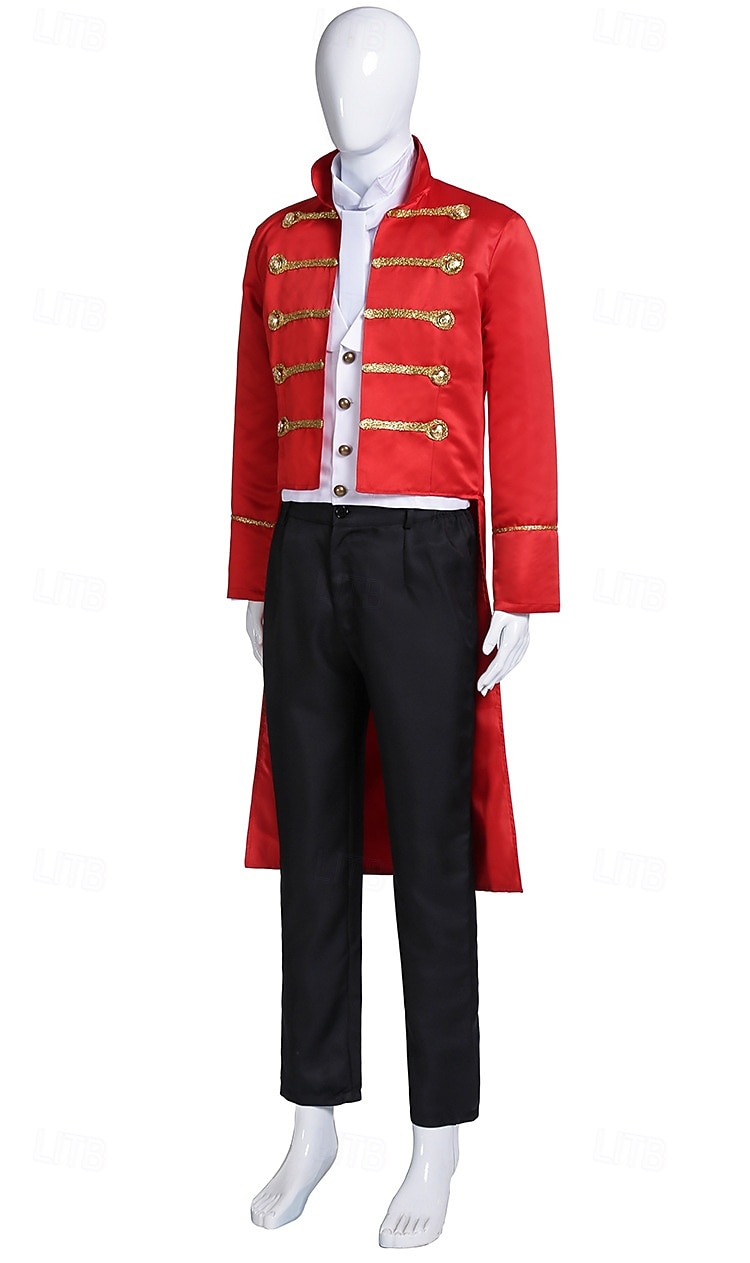 Fancy Costume Circus Jacket Ringmaster Retro Vintage Victorian Military Style Adults' Men's Christmas Halloween Carnival Party Performance Masquerade Dress Up 2026 - $179.99 –P1