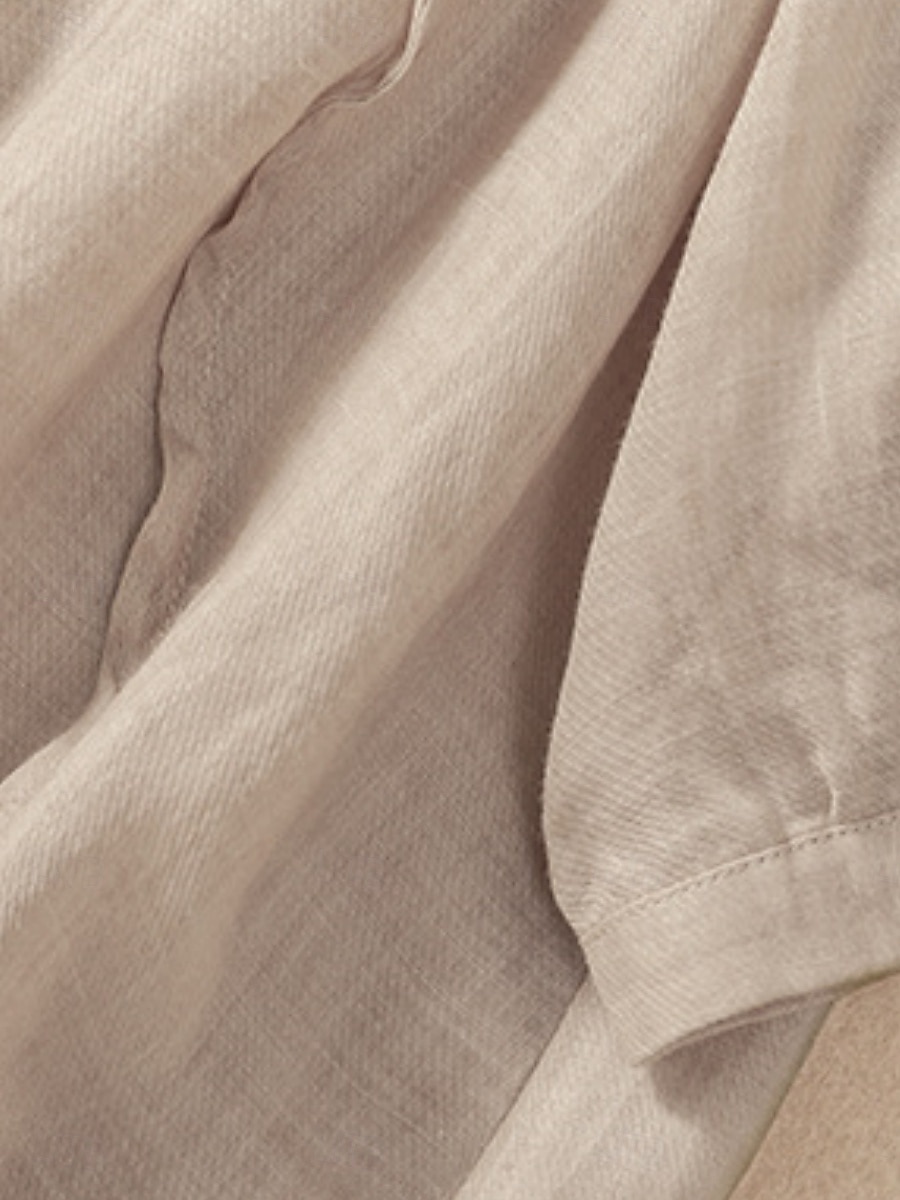 Γυναικεία Μπλούζα Λινό από ψεύτικο βαμβάκι Κεντητό Κουμπιά Φλοράλ Στυλάτο Καθημερινό 3/4 Μήκος Μανικιού Μανδαρίνο Κολλάρο Κανονικά μπλουζάκια Καθημερινά Ανθισμένο Ροζ Βυσσινί Πορτοκαλί Χακί 2026 - $34.99 –P5