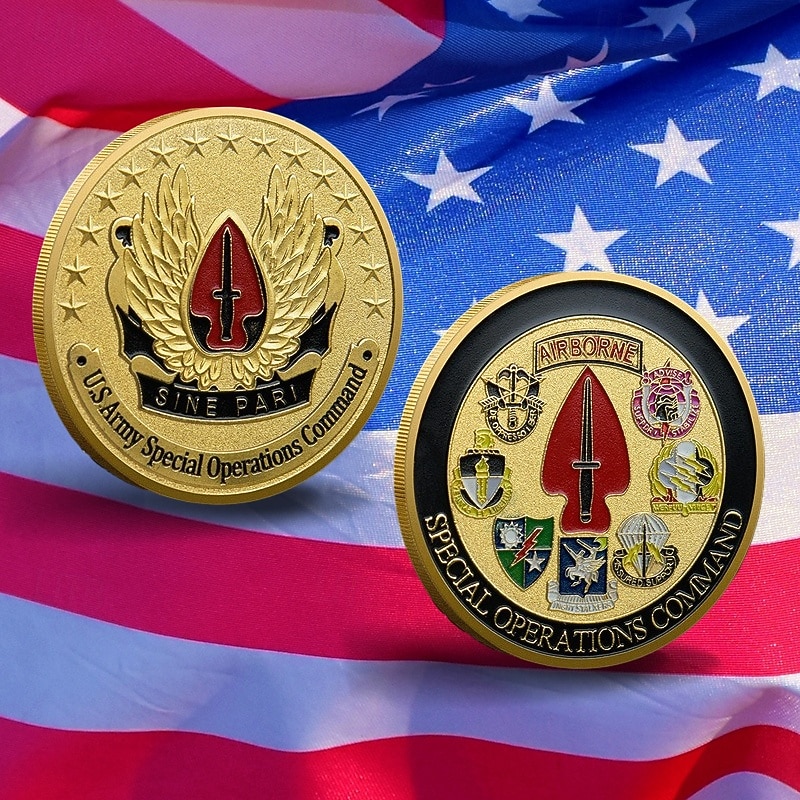 U.S. Army minnemynt – United States 250-årsjubileum jernkunst militær utfordringsmynt metall samlermedalje soldater og patriotiske gaver semikvadransjubileum 2026 - $15.99 –P4