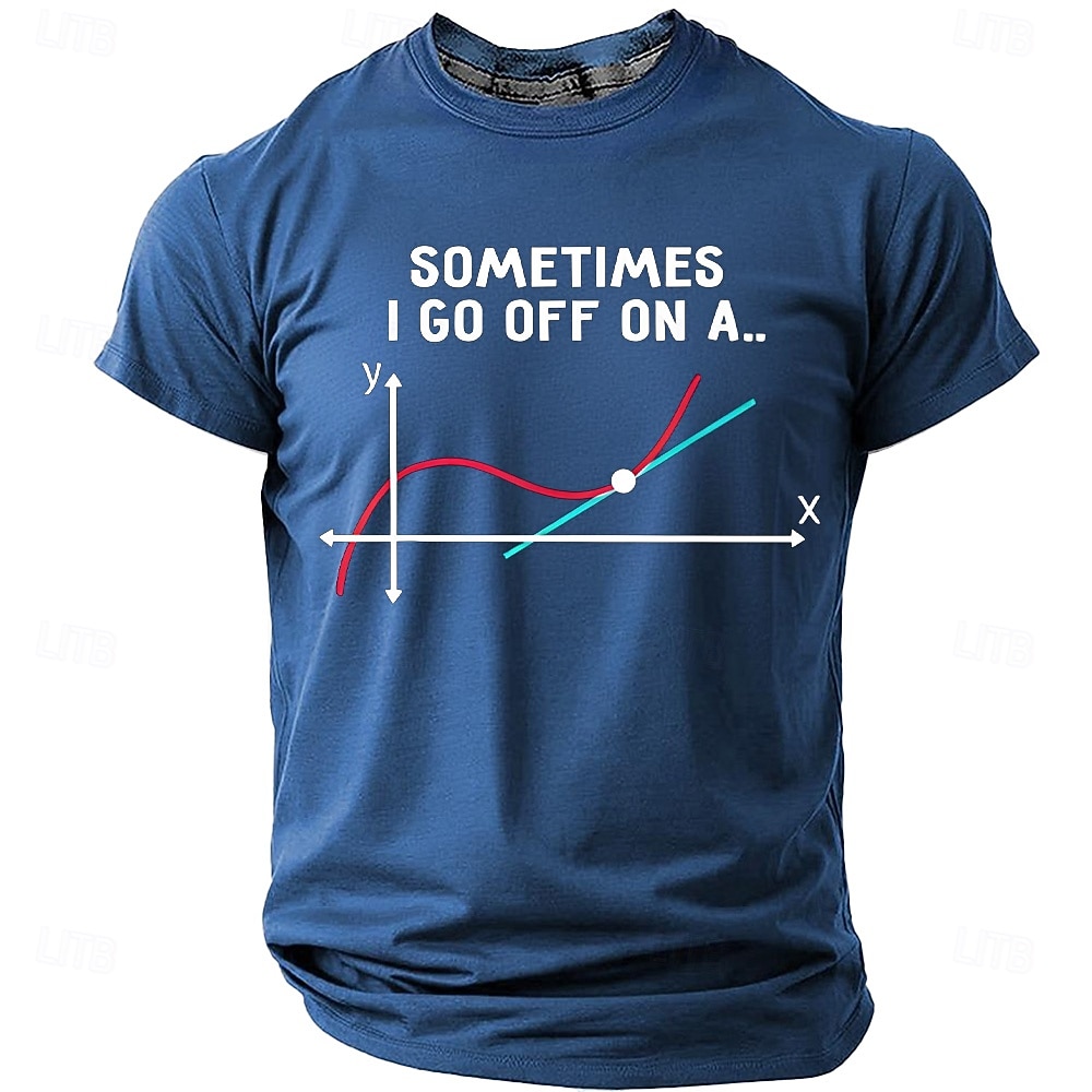 Funny Math T Shirt Sometimes I Go Off On A Tangent Pun Science Geek Nerd Teacher Student Black Graphic Tee Clothing Apparel S M L XL XXL XXXL 2026 - $21.99 –P3